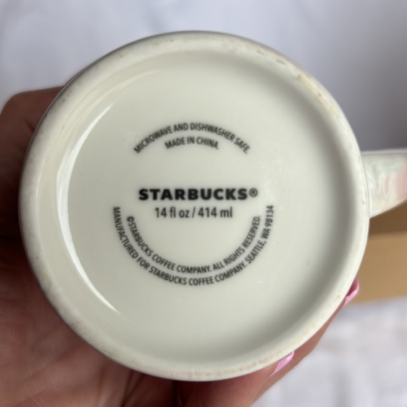 Starbucks Holiday Set of 2 Ceramic Coffee Cups with Lids. - Picture 4 of 7